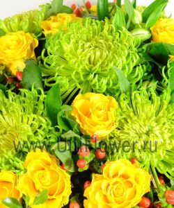 Букет желтых роз «Бомбей»