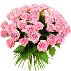 Букет 55 розовых роз