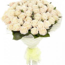 Букет 51 белая роза