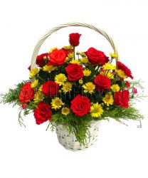 Корзина 23 розы «Аплодисменты»