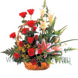 Корзина роз «День рождения»