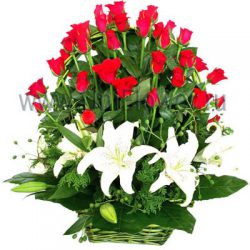 Корзина 51 красная роза