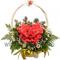 Корзина роз «Любимой»